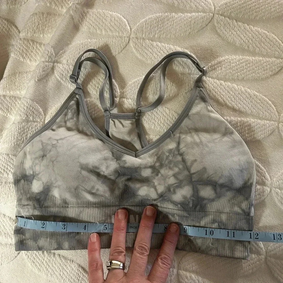 Victoria’s Secret PINK sports bra, longline. Size Small women. Grey. Comfy - Picture 4 of 7